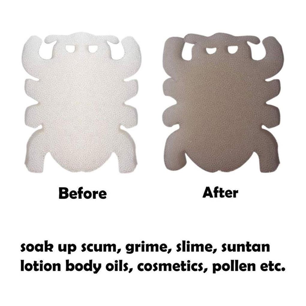 Cartoon Oil-Absorbing Sponge High-Efficiency Scum Sponges Good Adsorptivity Washable Filter Lightweight Wear-resistant Strainer