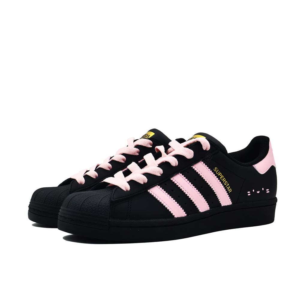 adidas Originals SUPERSTAR Low Top Skateboard Shoes Unisex Black Pink EG4959(Team271-)