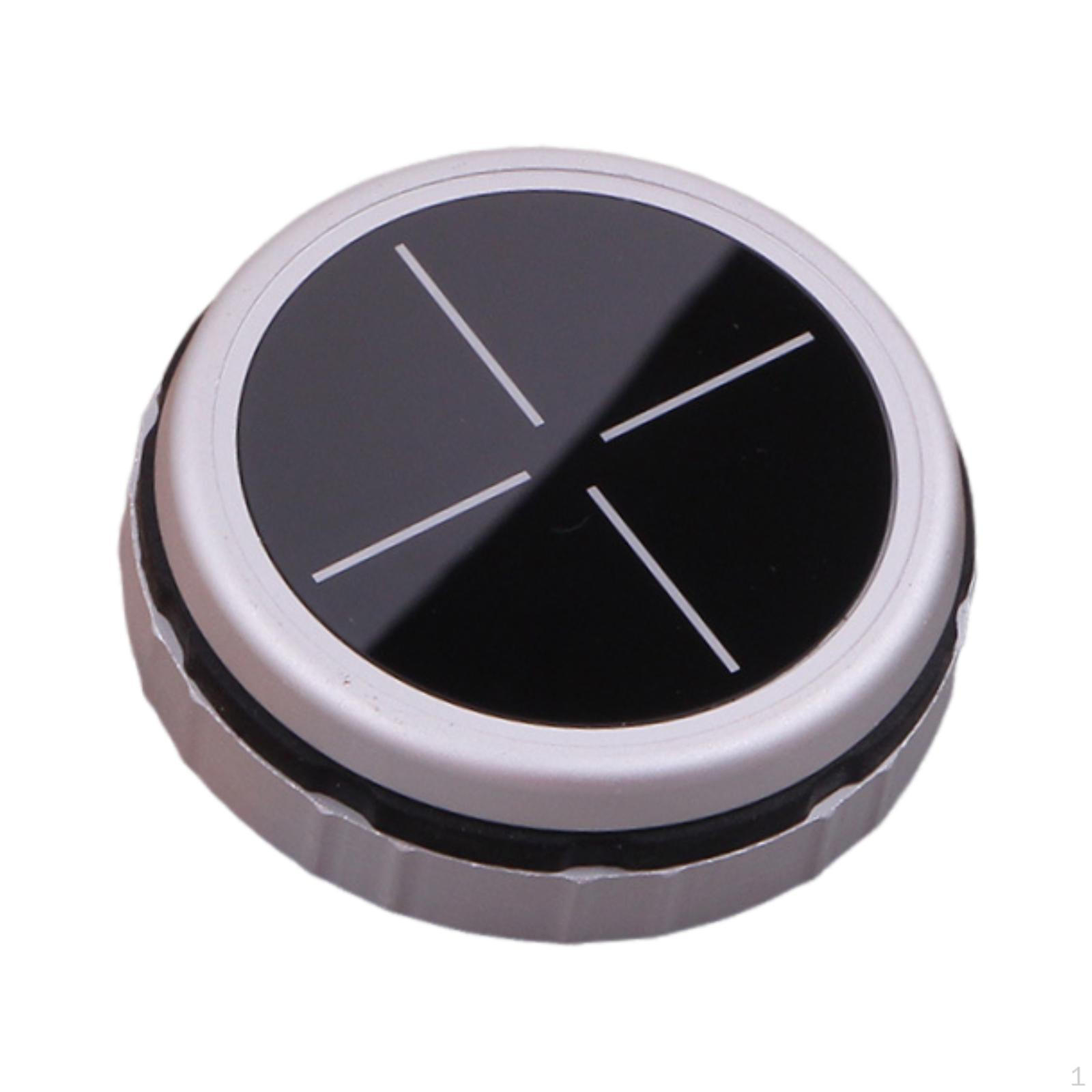 

Multimedia Knob Button Cover Trim Aluminum Alloy Accessory Easily Install Lightweight Decoration 5 Button Cross