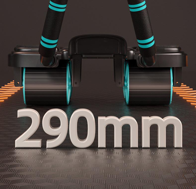 Luxury Four-Wheeled Abdominal Roller with Automatic Rebound and Elbow Support for Ab Muscle Training