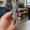 Simulated Music Singer Figurine, 3D Printed Retro Rock Character Model with Turban Sunglasses Design, Desktop Decoration for Study Room, Gaming Desk