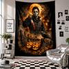 Wall TapestryHalloween Michael Myers Art Hanging Cloth Decorative Background Cover for Room Decoration