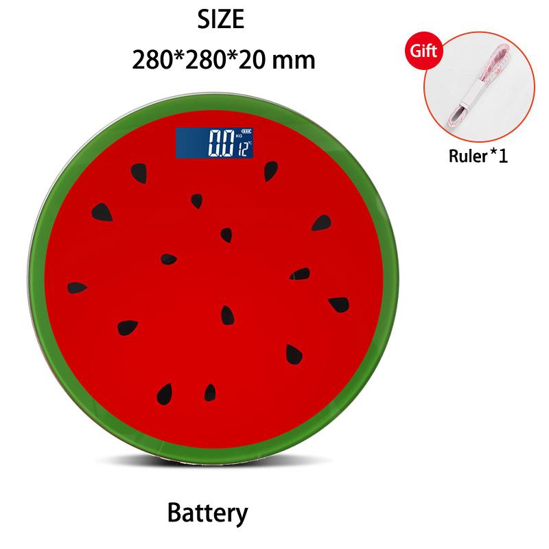 Fruit Pattern Weight Scale For Weighing Body Electronic Household Balance Floor Smart Digital Scales Bathroom Scales