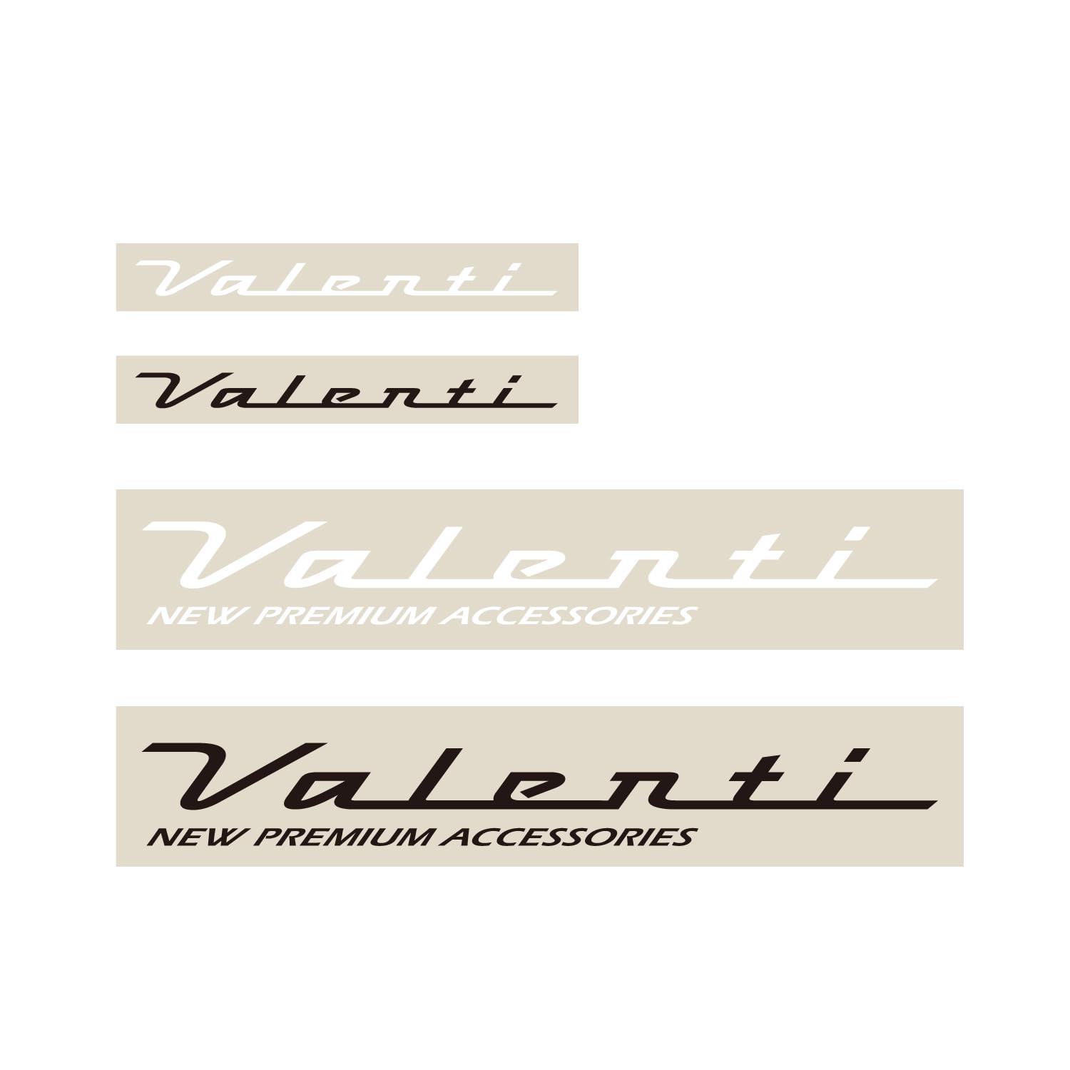 

Valenti Logo Cutting Sticker 110mm/220mm Black/White (White, 220mm Wide x 40mm) Width 220mm x Height 40mm белый