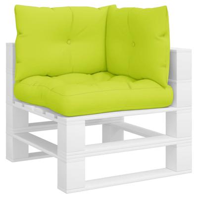 3 Piece Pallet Cushion Set Light Green Fabric