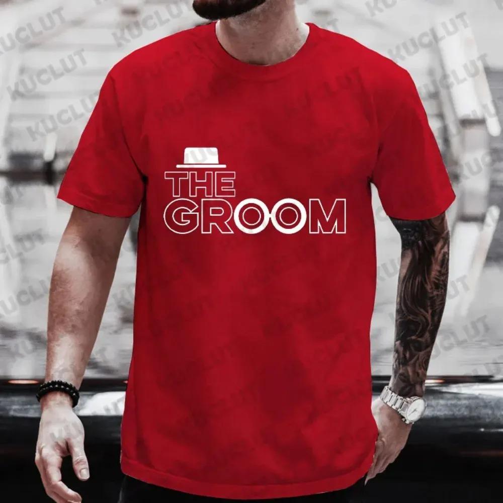 Team Groom Squad Best Man T Shirt Groomsman Tees Male Single Farewell Bachelor Evg Party Blouses Friends Engagement Wedding Tops