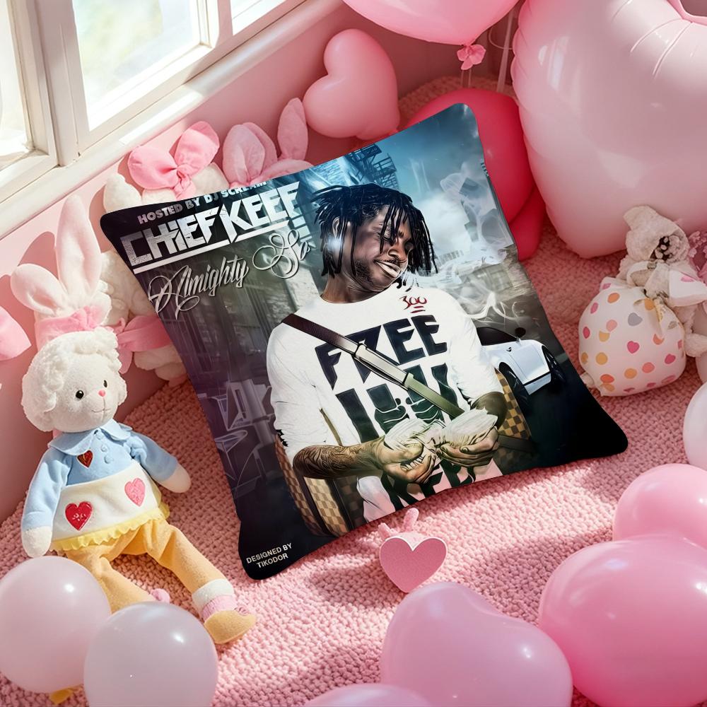 Album cover C-Chief KeefS Cushion Cover Pattern Printed Pillowcase for Living Room Sofa Cushion Cover & Bedroom Decor