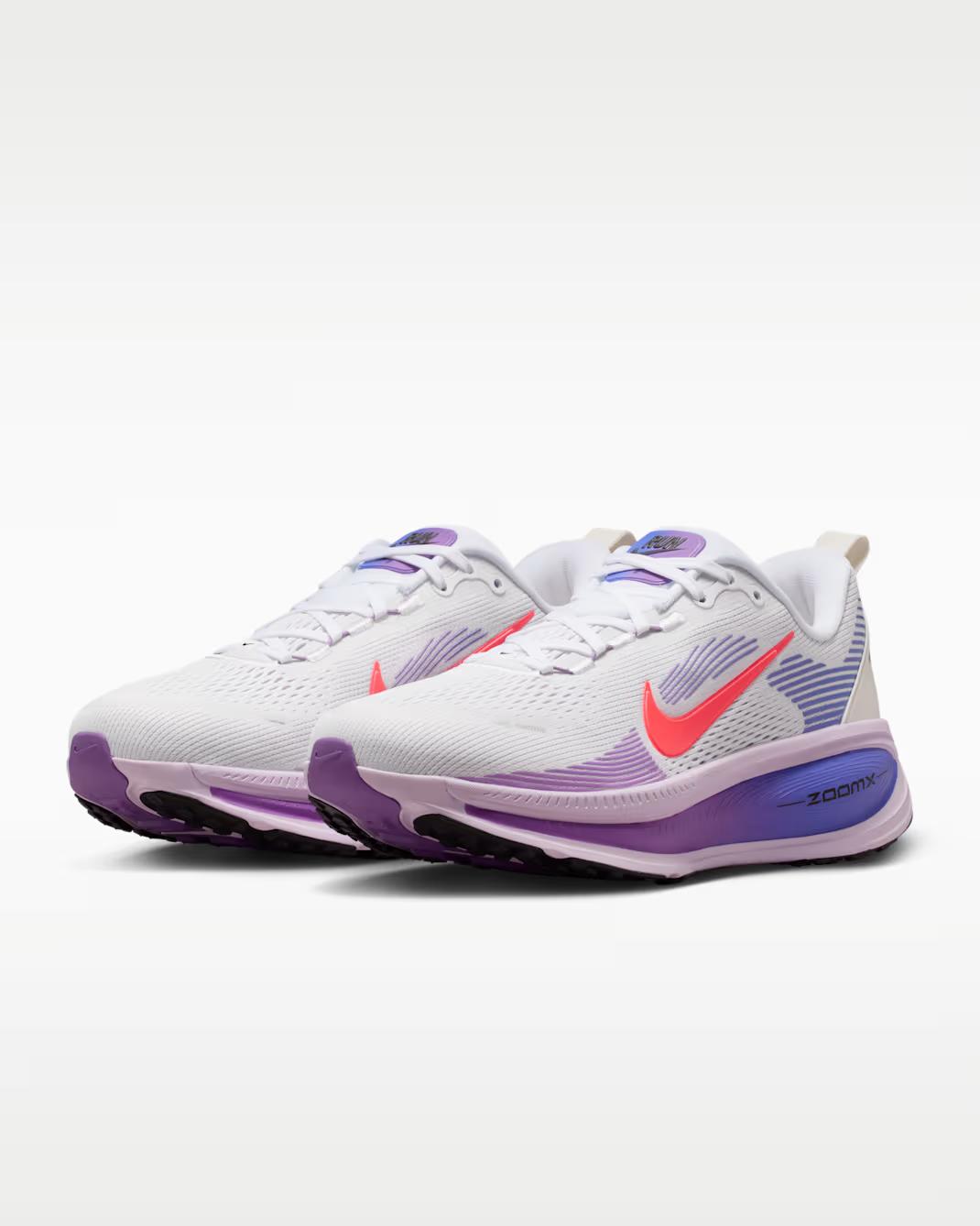 HM6804-112 Nike Vomero 18 White Violet Mist Sapphire Hot Lava (Women s) 10W