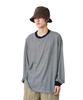 Summer Wool Stripe Long Sleeve Size T-Shirt CS-26SU006 (Men's/Women's, Black, M)