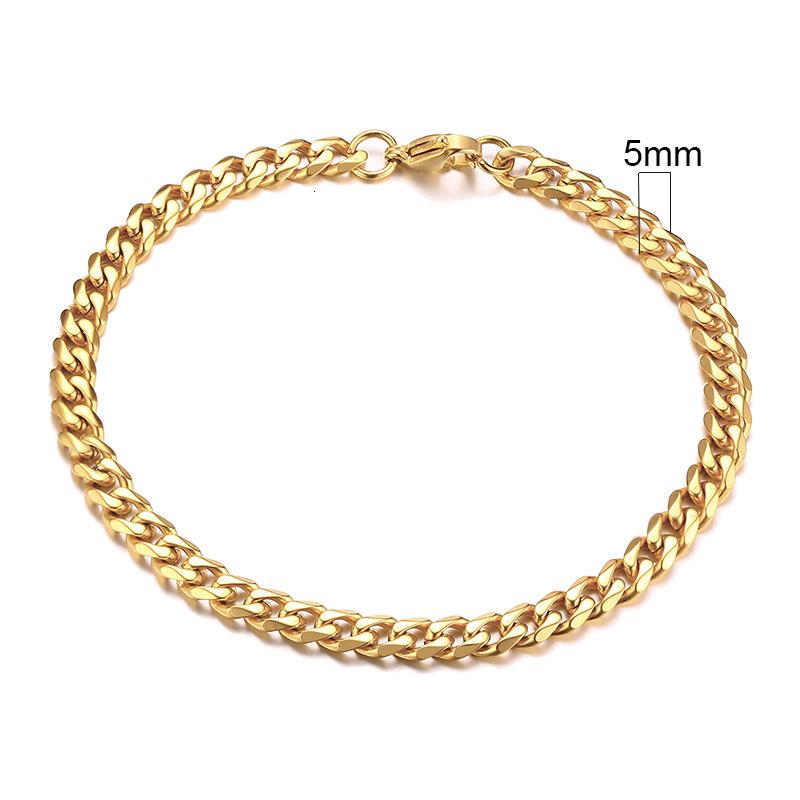 Vnox Wolesale 3-11mm Chunky Miami Curb Chain Bracelet for Men, Stainless Steel Cuban Link Chain Wristband Classic Punk Heavy