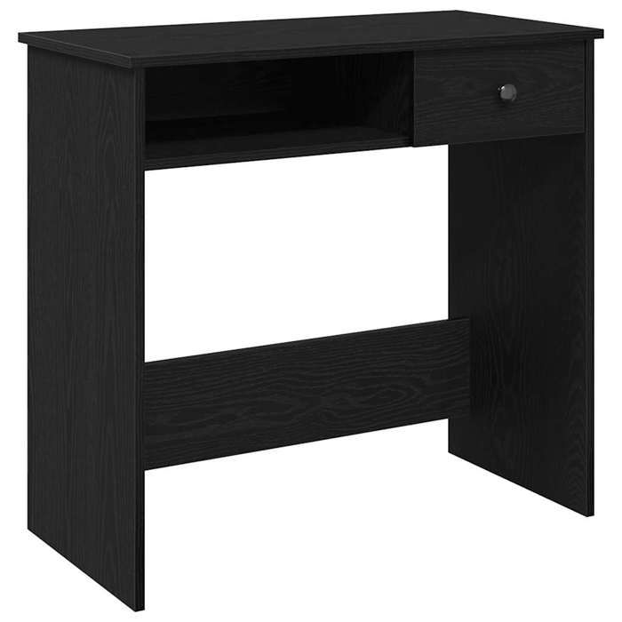 VidaXL Bureau Noir 80x40x75 cm Aggloméré, bureau d'ordinateur, bureau debout, bureau avec rangement, bureau d'étude, 860473