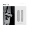 Seat Belt Buckle Decorative Stickers for Tesla Model 3 Highland Model Y Juniper 2025 Alcantara Suede Seat Belt Buckle Thin Patch