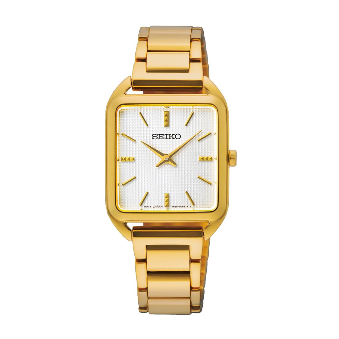 

SEIKO Essentials SWR078 Quartz Gold Dial Quartz Women s Watch, Movement.