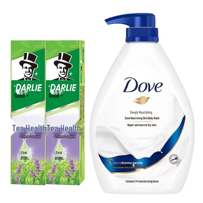 

Hawley Tea Benefit Toothpaste & Dove Shower Gel Family Set