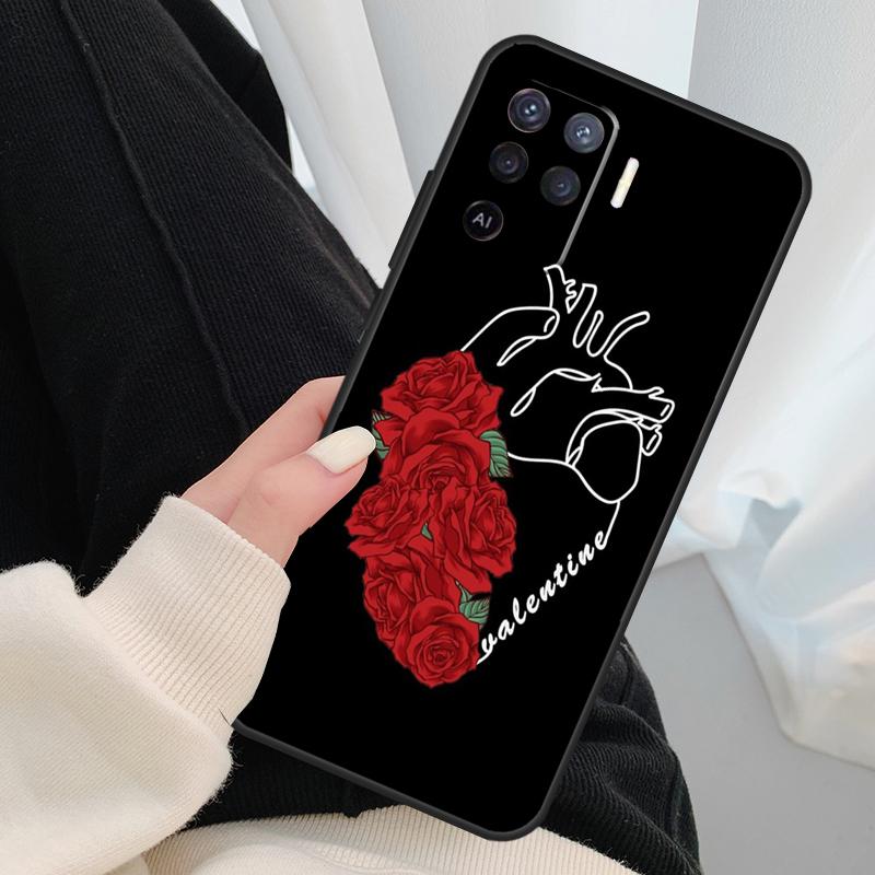 Human Heart Anatomy Case For Oppo A96 A76 A16 A60 A98 A58 A78 A18 A38 A80 A40 A77 A57 A17 A74 A54 A94 A15 A5 Pro