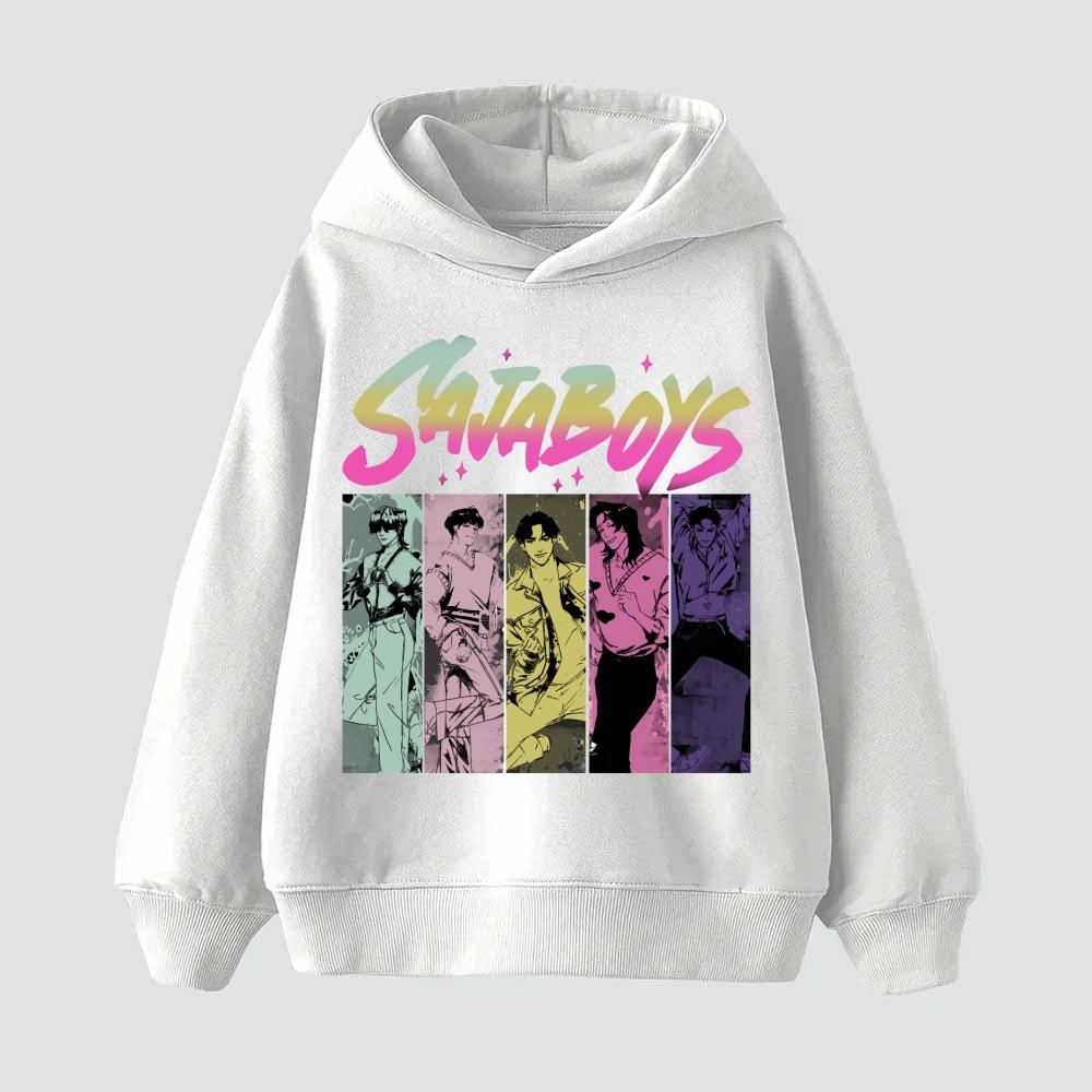 Kinder Jungen Mädchen Anime Kleidung Kpop Dämonenjäger Lässige Mode Warmer Herbst Winter Sweatshirt Hoodie