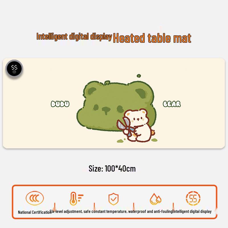 Electric Heating Desk Pad - Warm Mouse Pad for Office & Student Use