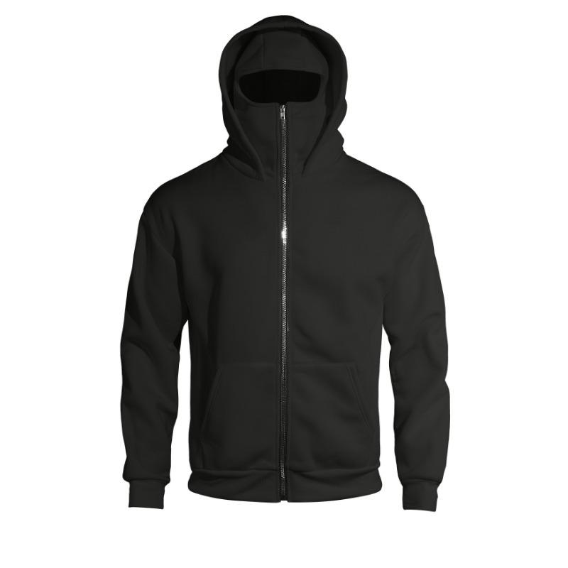 Frühling Herbst Design Doppellagiges Kapuzen-Reißverschluss-Sweatshirt Locker Street Tasche Jacke Herren Mode Paare