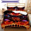 Eye Fire Print Flannel Blanket, Soft Warm Lightweight Throw Blanket for living Room,Sofa Bed Camping office