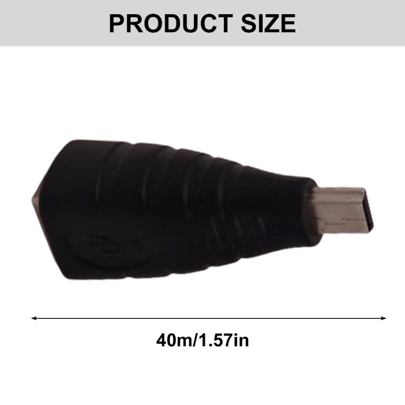 ABS USB B Type Female To Mini USB Male Converters For Cameras Tablets And Gaming Consoles