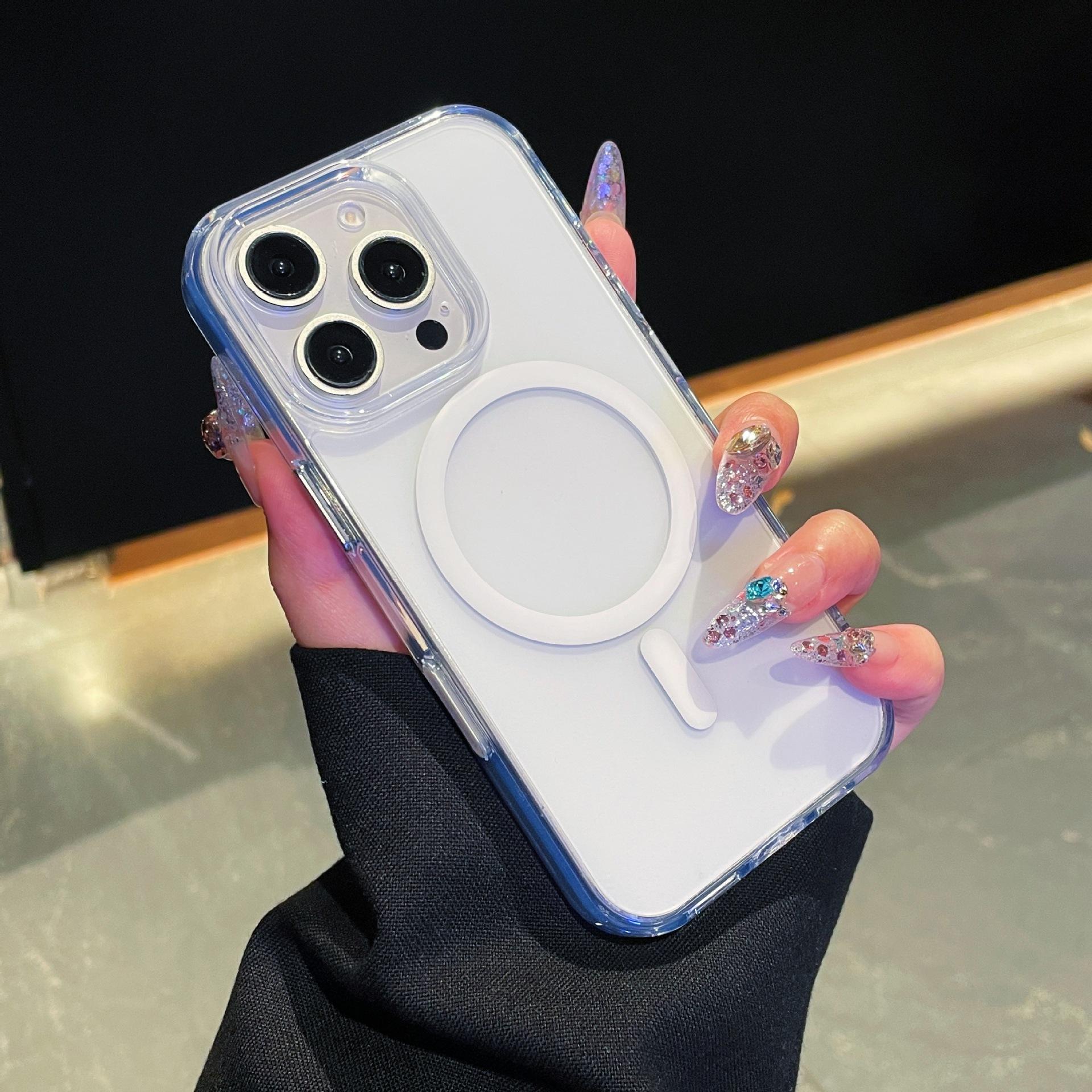 

Applicable To Apple 17proMax Frosted Strong Magnetic Suction Phone Case Photography AI Button IPhone 16 Anti Fall Protection Case iPhone17