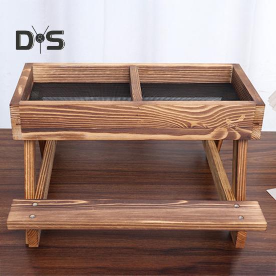 Chicken Picnic Table Handmade No Waste Chicken Feeder And Waterer Wooden Coop Feeder Accessories for Chicken Wildbird Duck Squirrel