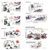 Big Size Landscape Painting Sticker Chinese Style Wallpaper  For Home Decoration