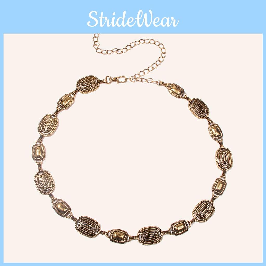 Style Metal Ethnic Waist Chain For Women With Engraved Accessory Detailing