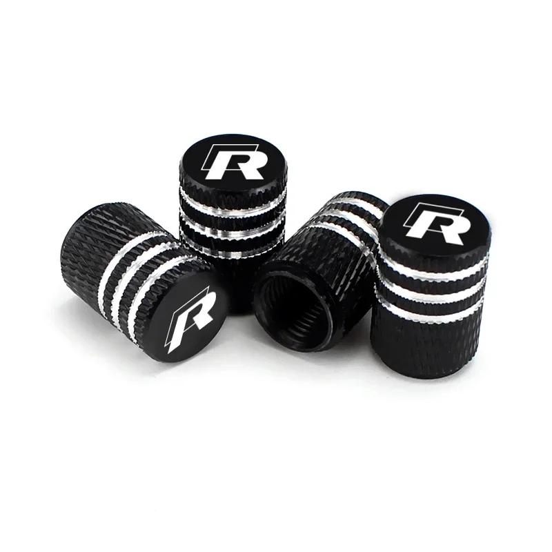 

2026 Hot For Volkswagen VW 4PCS Car Wheel Tire Stem Valve Caps Covers for Volkswagen VW Rline GTI Golf 4 5 6 Jetta Tiguan Sciroc