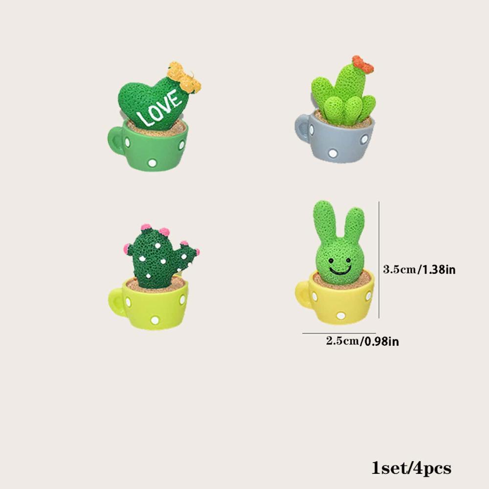 4pcs Interior Car Dashboard Decorations, Potted Plants Art Decoration Best Gifts Birthday Graduation