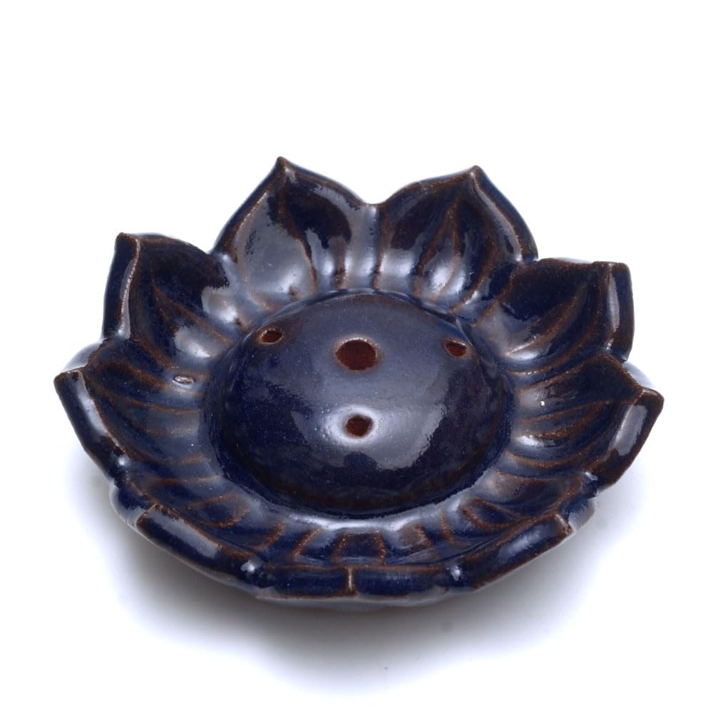 OVER-9 Incense Holder, Incense Stick Holder, Spill-Proof Ash, Cleansing Incense, Tibetan Incense, Five Elements, Blue