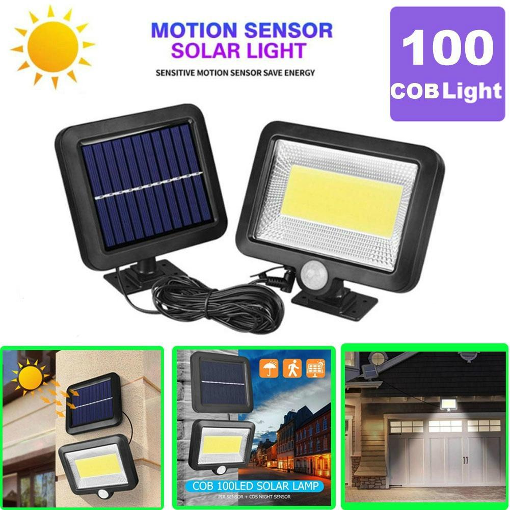 COB LED Solar Wandleuchte PIR Bewegungsmelder Flutlicht Wasserdichte Gartenlampe für den Außenbereich für Gartendeko Weg Straße Solarlampe