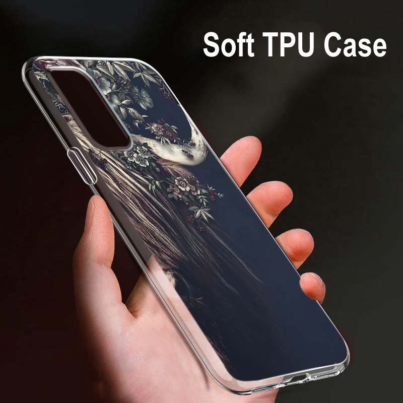 Flor Animal Tigre Para OPPO Reno7 SE 6 5 Z F 4G 5G Find X2 X3 Neo Lite Pro Plus Transparente Suave Funda de Teléfono Coque