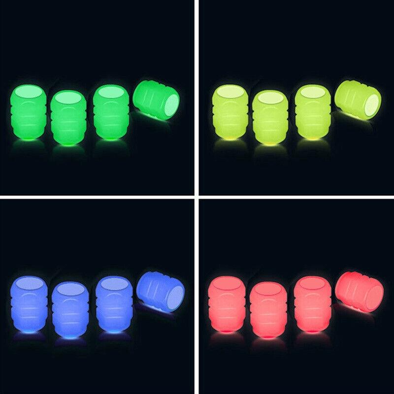 20/40 buc. Capac de supapă luminos pentru anvelopă pentru mașină, motocicletă și duză pentru roți de bicicletă, decorație fluorescentă strălucitoare de noapte
