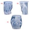 Sculpture-shape Silicone Mold Reusable Clay Mold for Epoxy Resin Casting Making Pillar Candle Resin Ornaments DIY Crafts