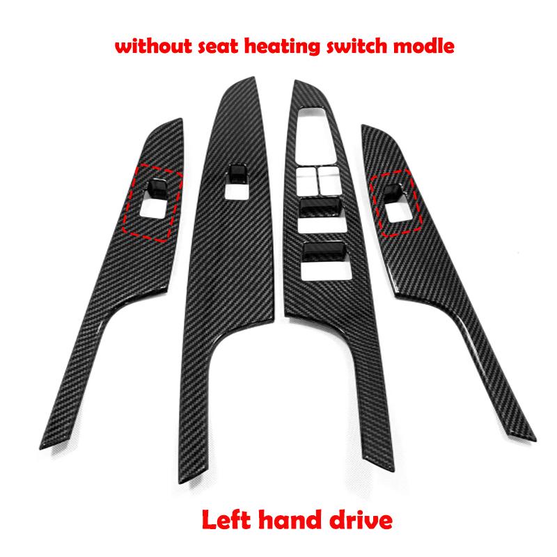 LHD RHD For For Hyundai Tucson 2015- ABS carbonfiber window rise switch cover glass control panle cover interior accessories