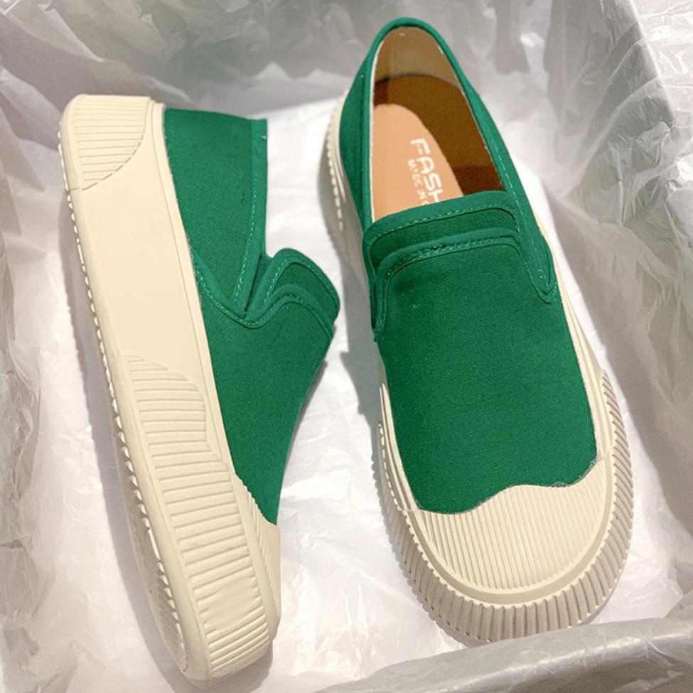 Women Wear Canvas Shoes In Spring and Summer Breathable Thick Soled Anti-skid Fashionable and Versatile Casual Shoes