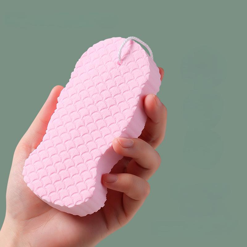 1PC 3D Magic Sponge Children's Bath Sponge Baby Cartoon Soft  Household Rub Ash  Artifact Peeling Dead Skin Exfoliating Massager
