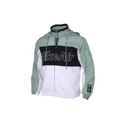 Colorblock Woven Hooded Sports Jacket Men Jackets Mint-Green CJ4857-352
