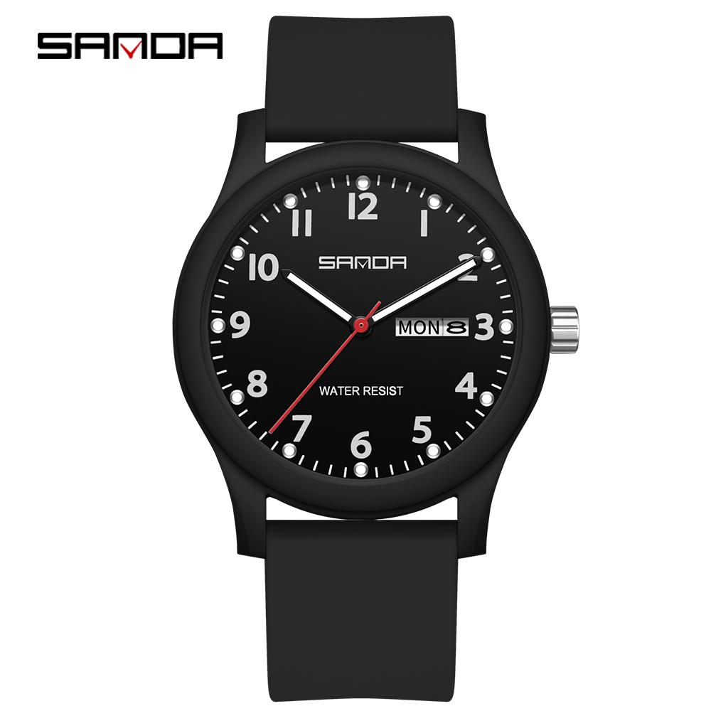 SANDA 3263 Minimalist Women's Quartz Watch Clock Minimalist Style Waterproof Calendar Women's Quartz Watch