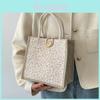 Trendige kleine Tragetasche für Damen 2023 Modische Ausgeh-Handtasche Japanisch inspiriert Ins Umhängetasche Baumwoll- und Leinenmaterial