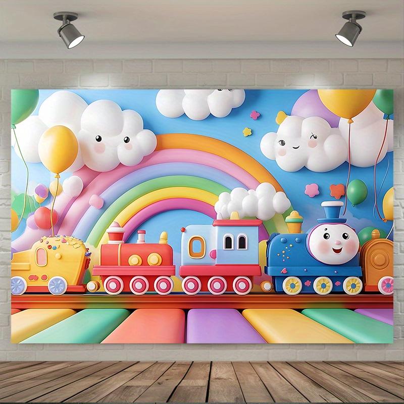 Birthday Party Backdrop Polyester Banner Photo Booth Decoration 105
