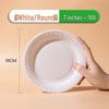Chixing Disposable White Paper Plates for Kids DIY Crafts