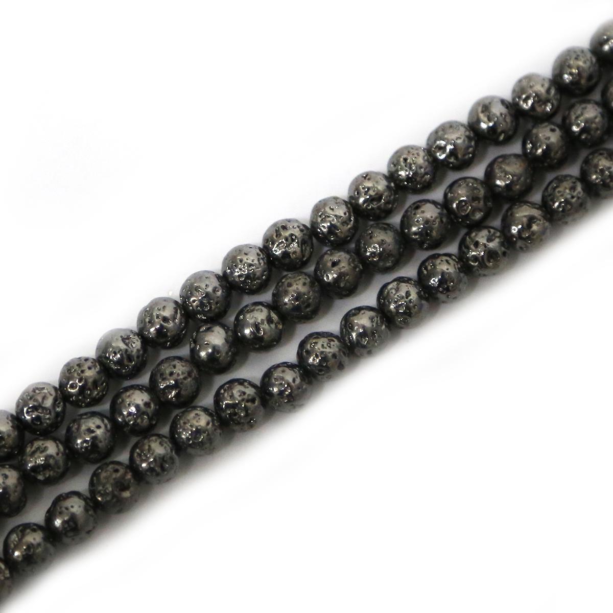 

Натуральный лавовый камень круглые гематитовые бусины для рукоделия 4, 6, 8, 10 мм, изготовление ювелирных изделий 6mm 60pcs чёрный