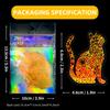 100 Transparent Gold Laser Magic PET Stickers Laser Gold Flashing Special Handbook Material Holographic Stickers