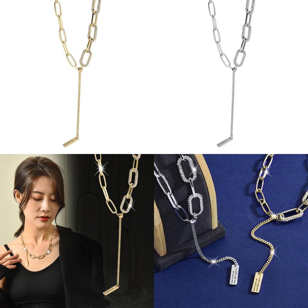 Elegant Geometric Love Necklace For Women Stunning Titanium Steel Jewelry For Autumn Style