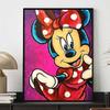 Diamond Painting Minnie Mouse Pop Art Style Oil Painting Art Painting Rhinestone 5D Mosaic Handmade DIY Cross Stitch Gift Home Decoration