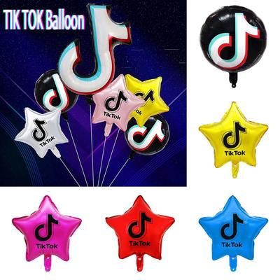 Fóliový balónek Logo Tok Tik Star pro dospělé a děti, dekorace na narozeninovou oslavu, 60"