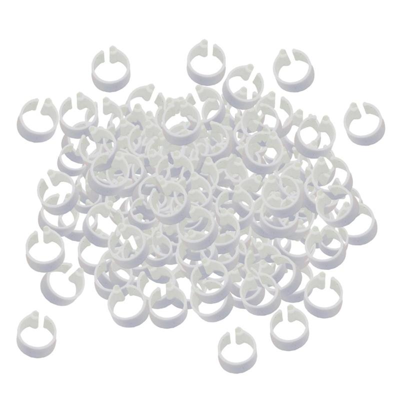 100pcs 8mm Bird Foot Ring Racing Pigeon Rings Pigeon Leg Bands Multi-color