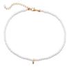 Collana Trendy con Ciondolo a Cuore per Donna - Catena Minimalista per la Clavicola con Chiusura OT per uno Stile alla Moda